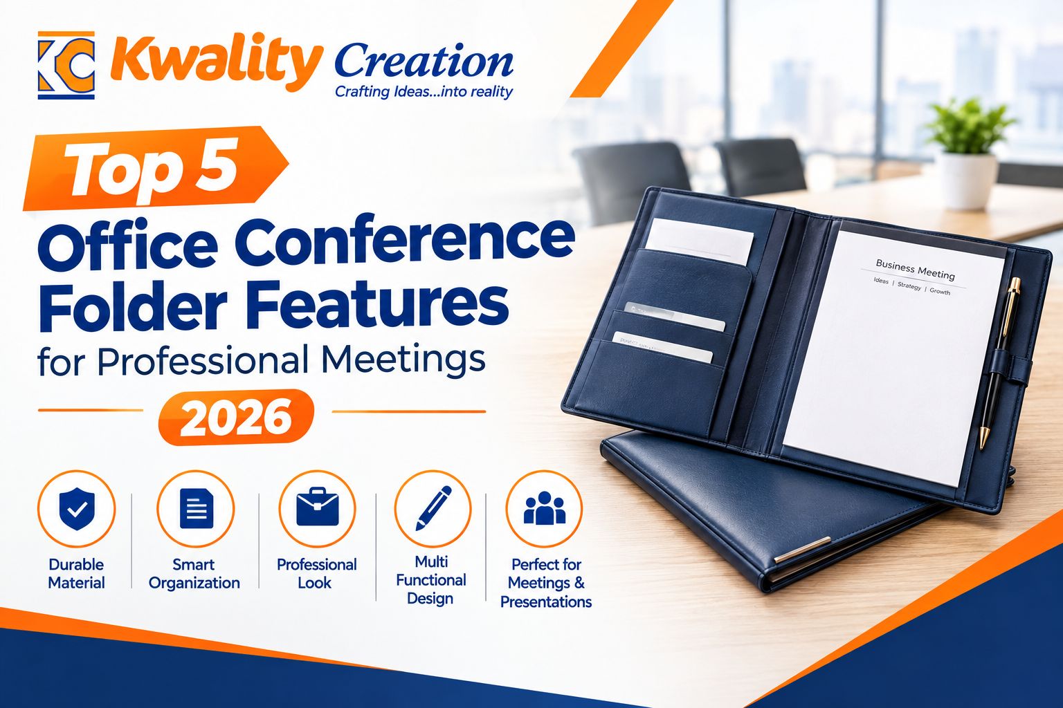 Top 5 Office Conference Folder Features for Professional Meetings 2026